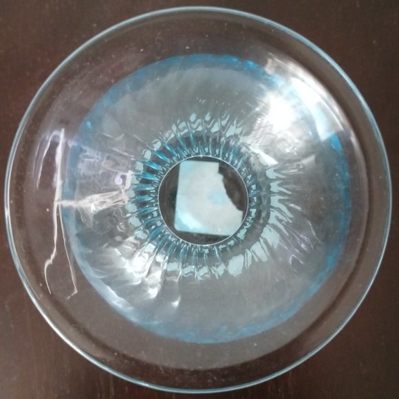 Italian MURANO 6" tall TURQUOISE Vase by Alessandro Coppola - Picture 3 of 7